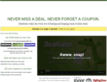 Tablet Screenshot of dealgator.com